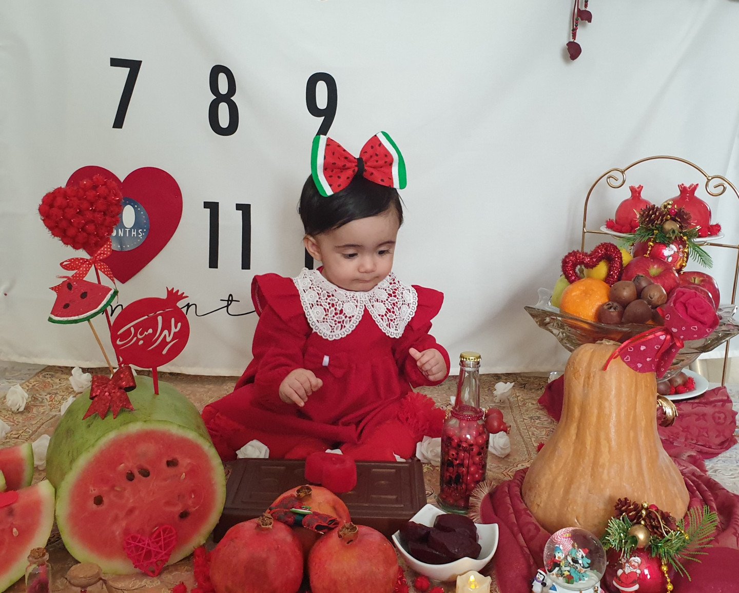 ده ماهگی نوزاد روشا ملاجعفر