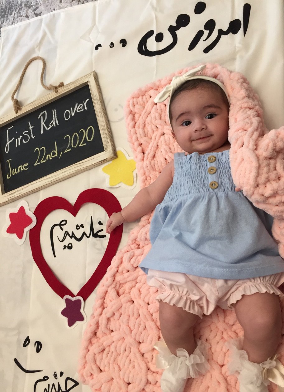 پنج ماهگی نوزاد روشا ملاجعفر