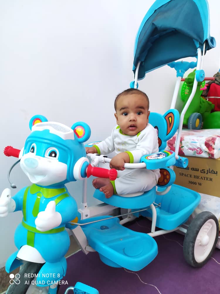 اولین نشستن نوزاد علی چعبی