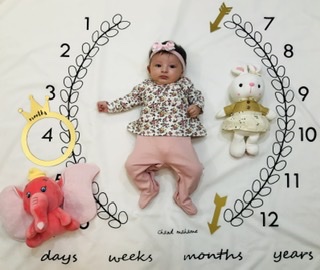 پارچه ماه شمار طرح شاخه زیتون مانلی صادقی