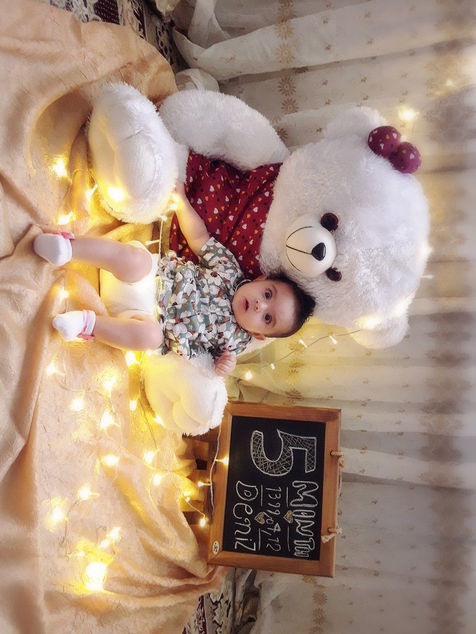 تم عکس زمستانی نوزاد دنیز