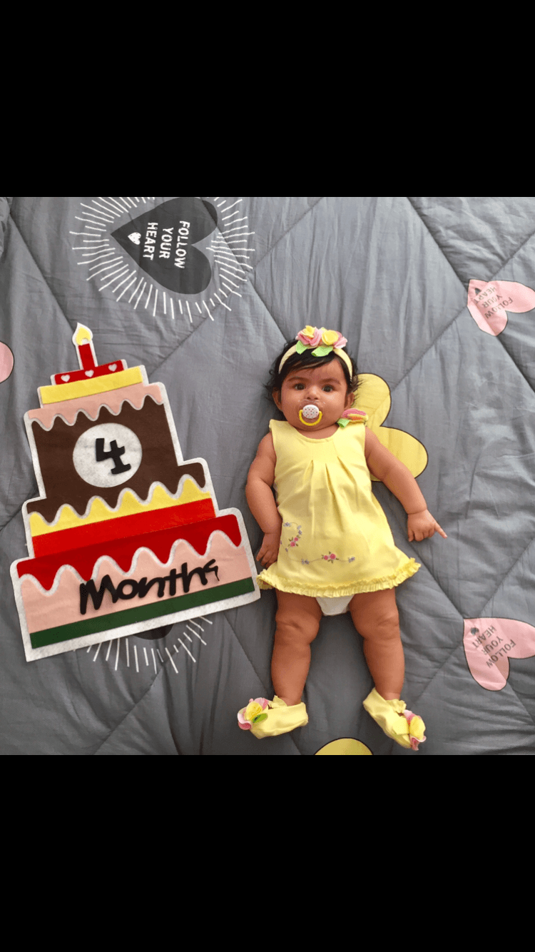 کیک ماهگرد تولد مهرسا ریحانی