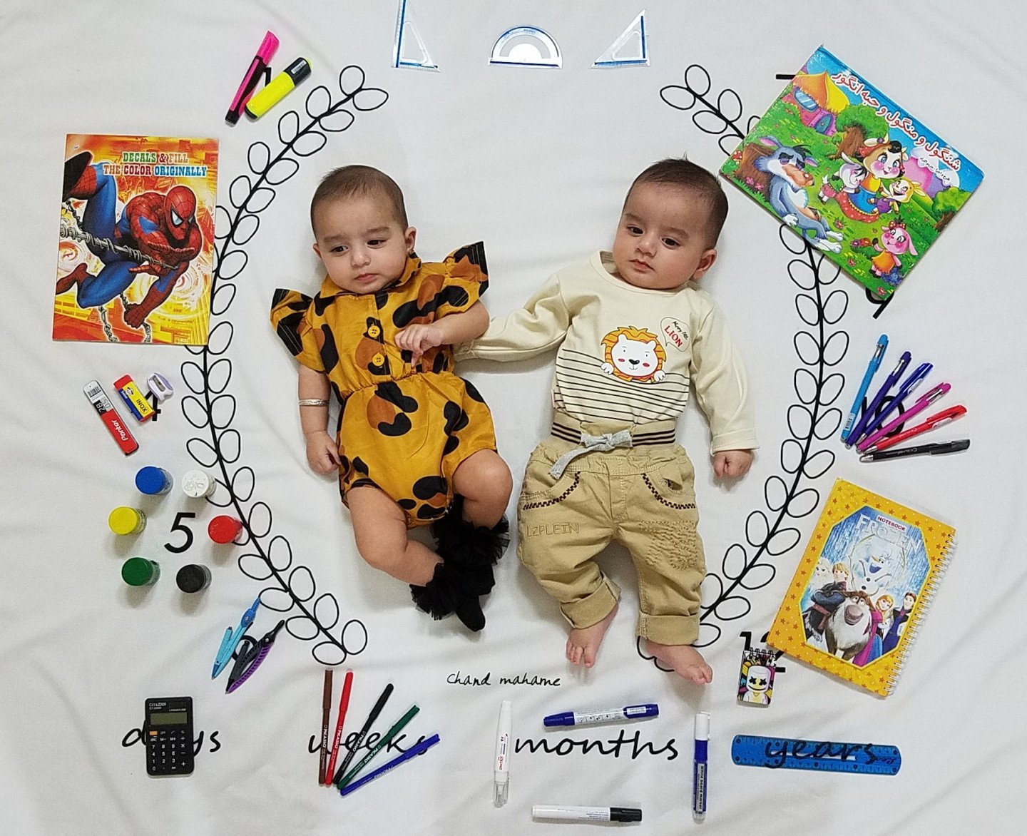 پنج ماهگی نوزاد نارین  و نویان شهبازی