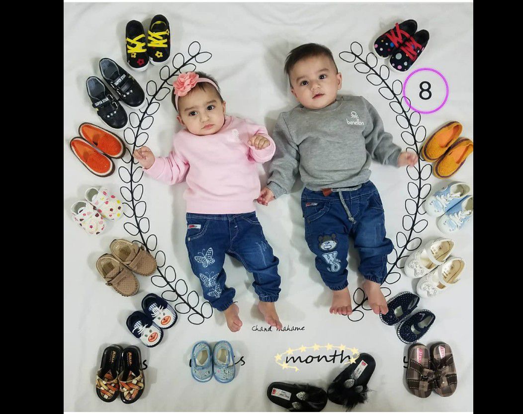 هشت ماهگی نوزاد نارین  و نویان شهبازی