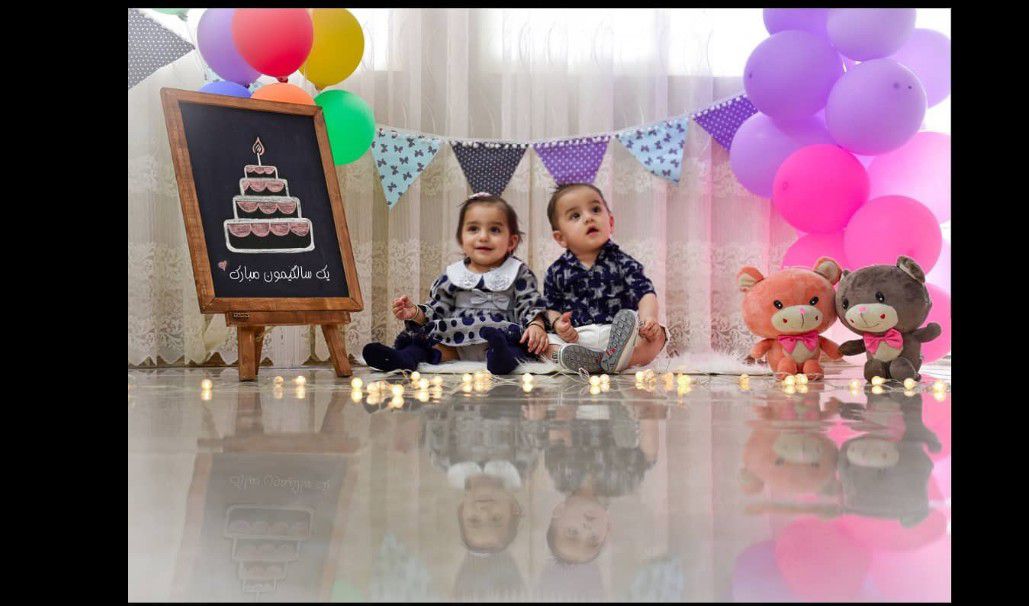 تولد یک سالگی کودک نارین  و نویان شهبازی