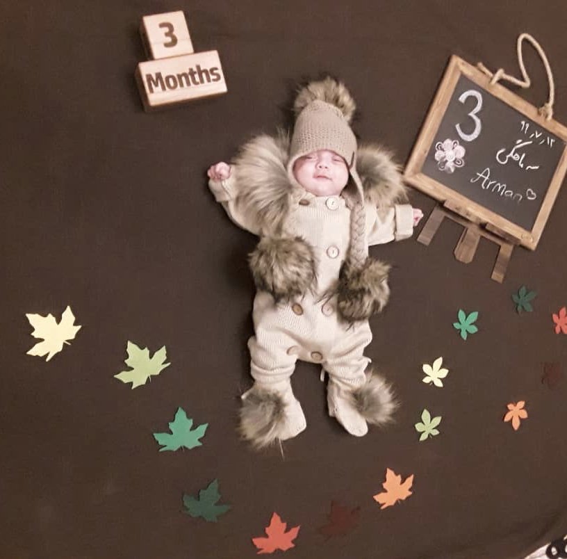 تم عکس پاییزی نوزاد آرمان ستاری