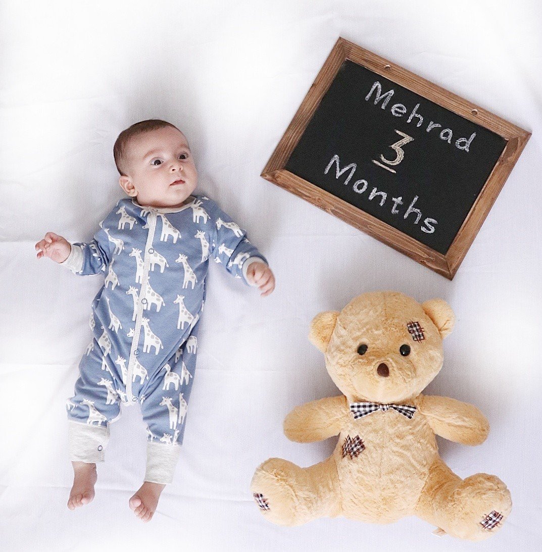 سه ماهگی نوزاد سید مهراد نوری مهر