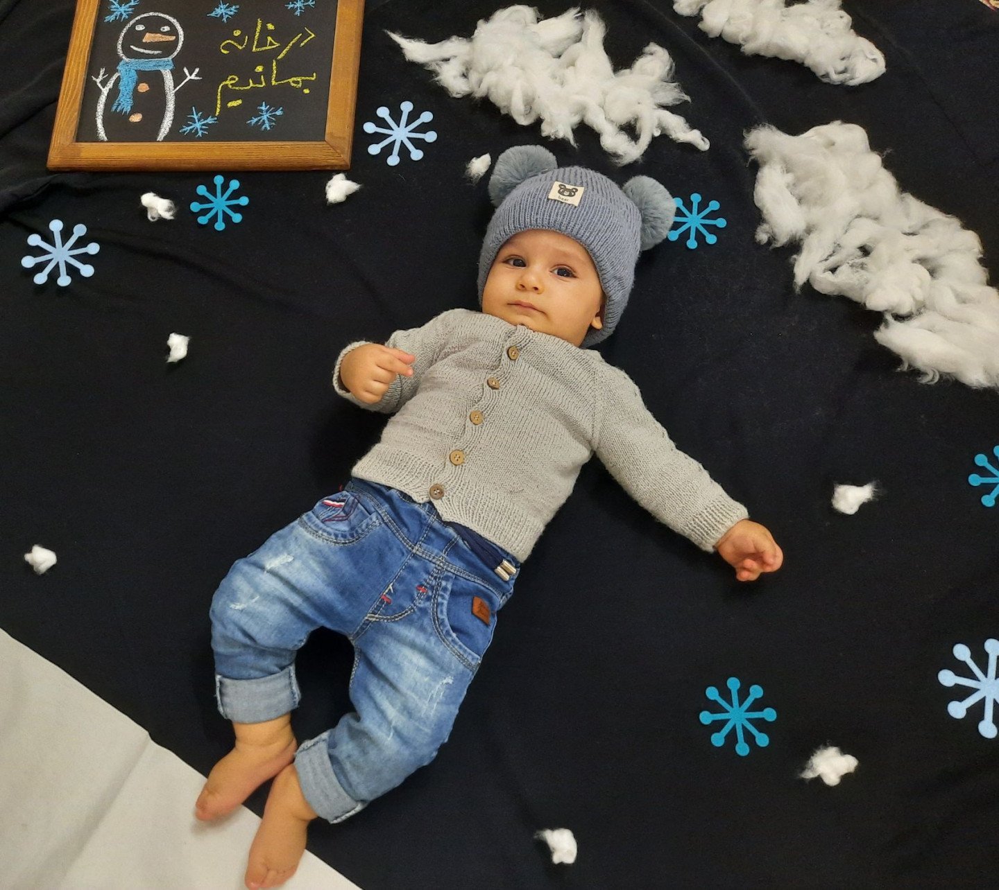 اولین نشستن نوزاد علیرضا ساده