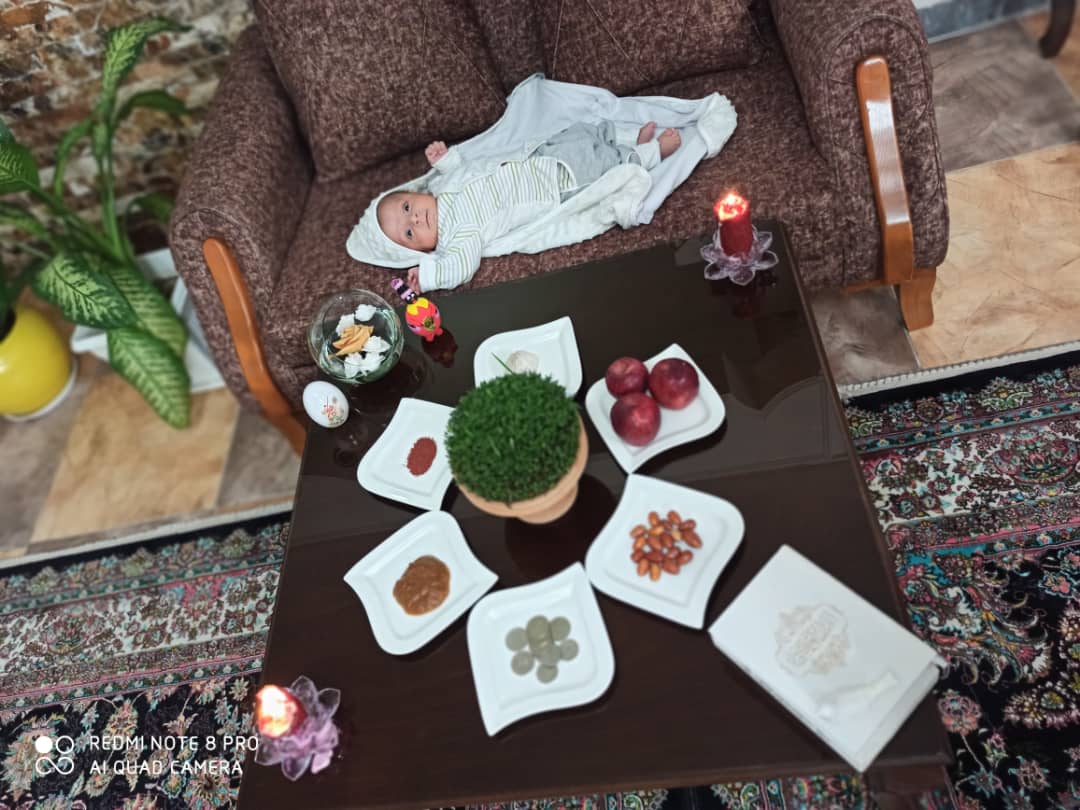 اولین خنده نوزاد هامین یوسفی