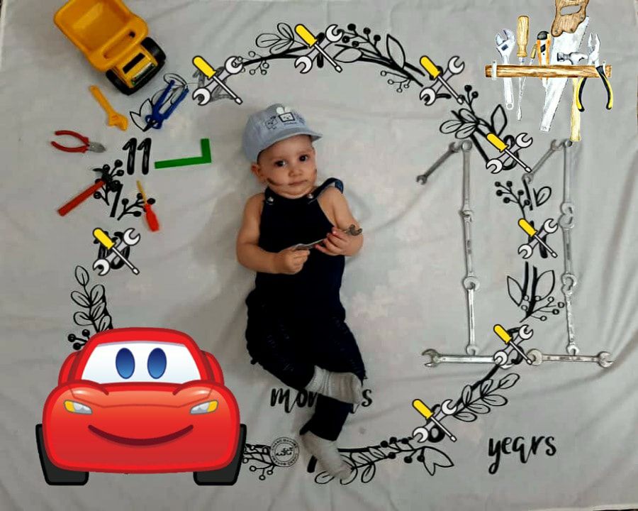 یازده ماهگی نوزاد سبحان اقا محمدی