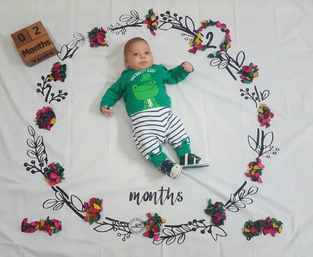 دو ماهگی نوزاد سبحان اقا محمدی