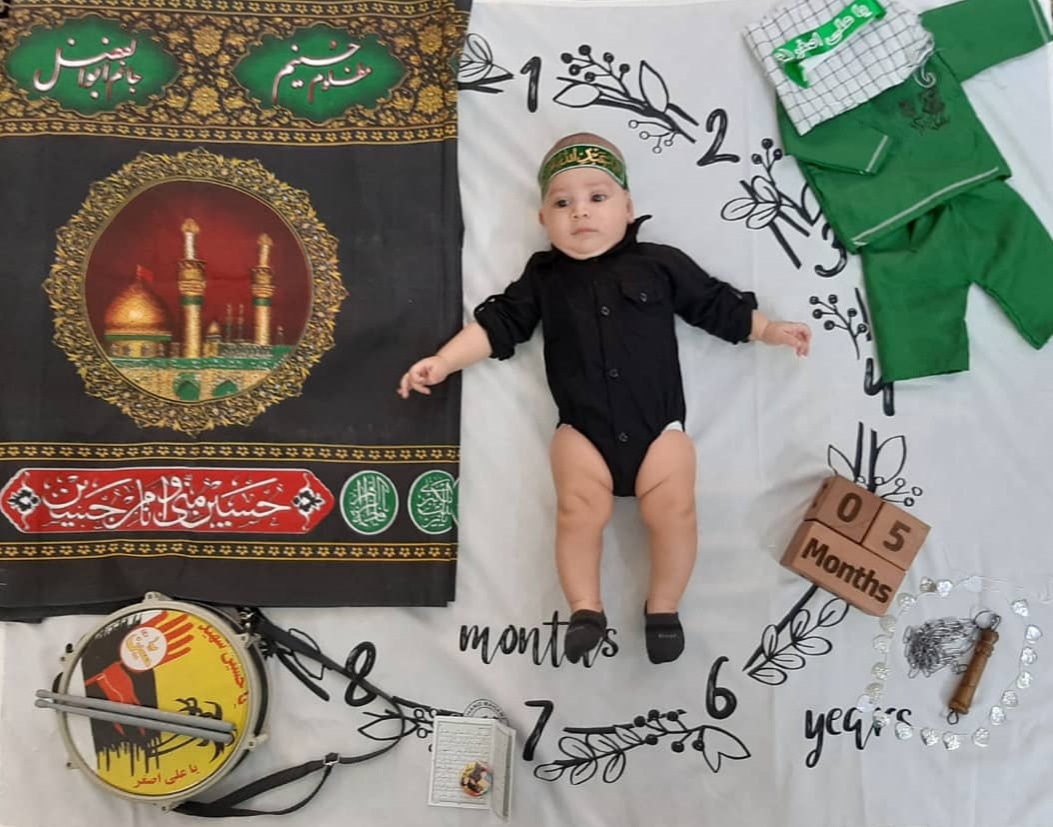 پنج ماهگی نوزاد سبحان اقا محمدی