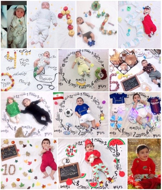 دوازده ماهگی نوزاد سورنا حبیبی