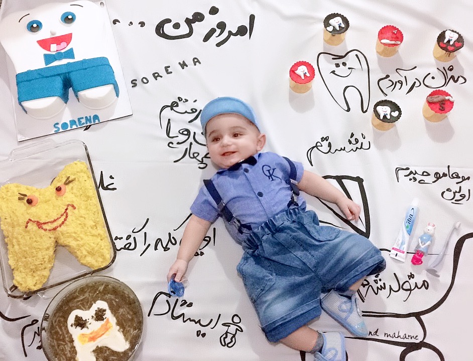 اولین نشستن نوزاد سورنا حبیبی