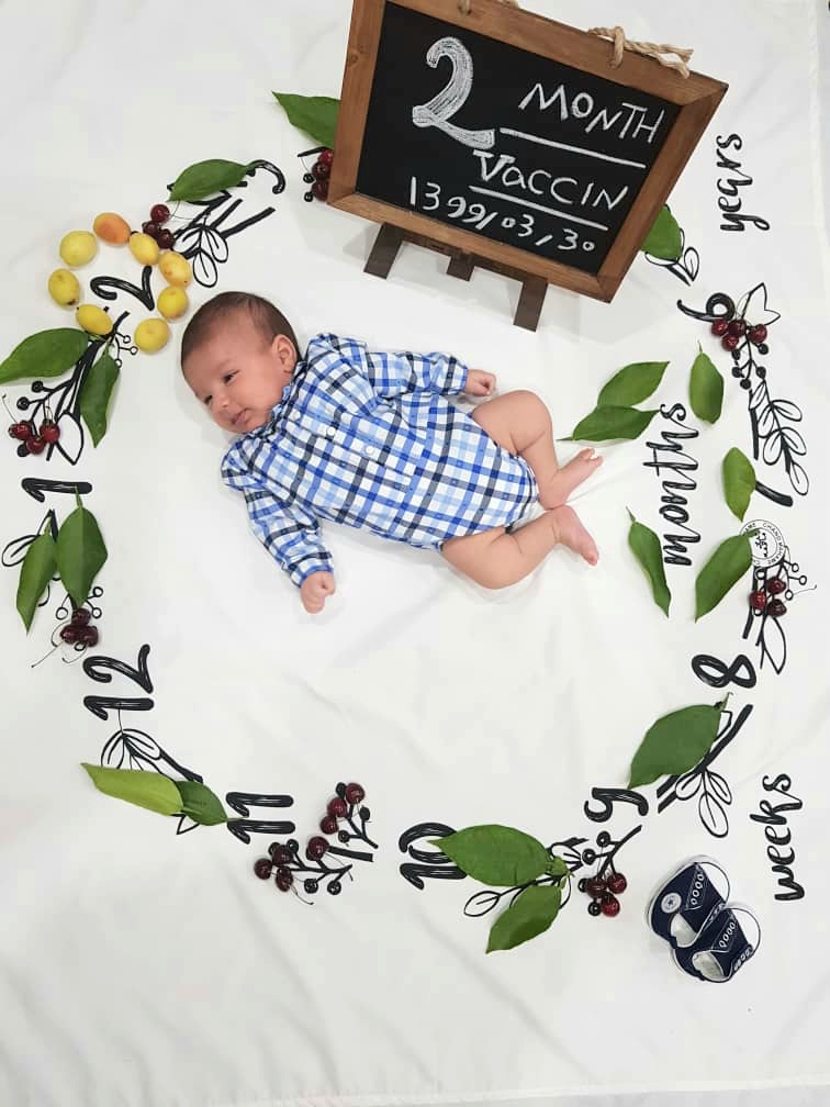 دو ماهگی نوزاد مهدیار بابائی بارکلائی