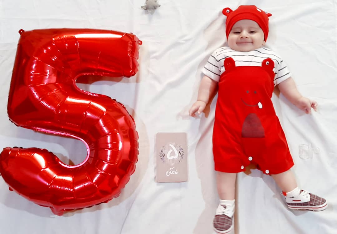 پنج ماهگی نوزاد مهرسام قربانعلی نژاد