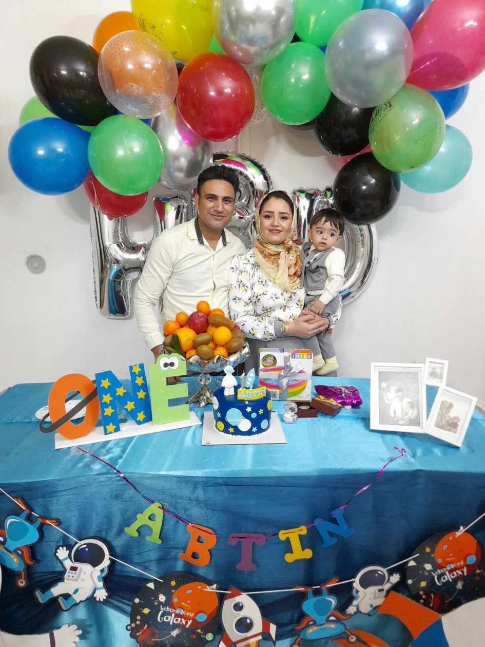 تولد یک سالگی کودک آبتین رباط میلی