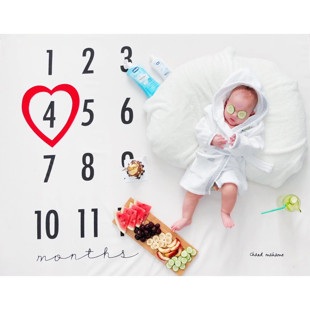 پارچه ماهگرد نوزاد طرح کلاسیک رایان مرادی