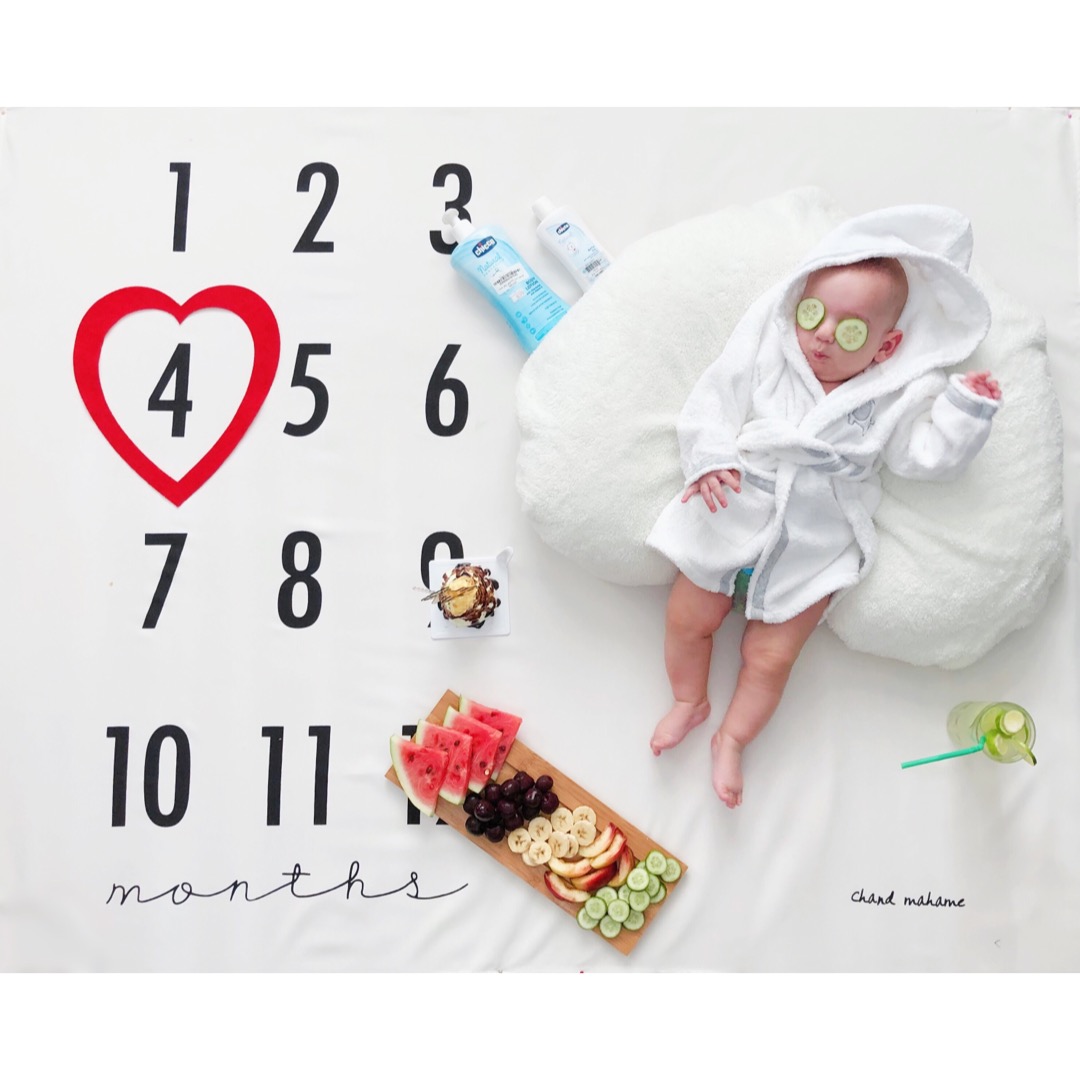 پارچه ماهگرد نوزاد طرح کلاسیک رایان مرادی