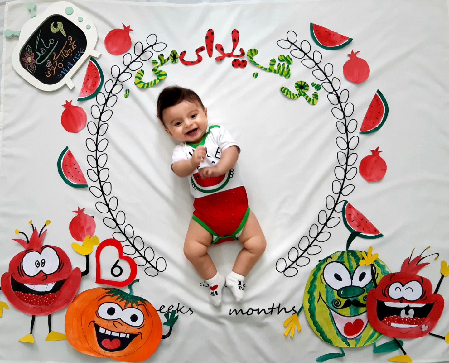 شش ماهگی نوزاد محمدهادی نصیری