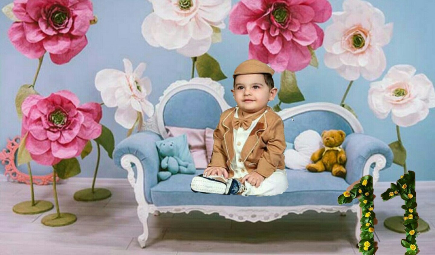 تم عکس بهاری کودک امیرعلی پنجه