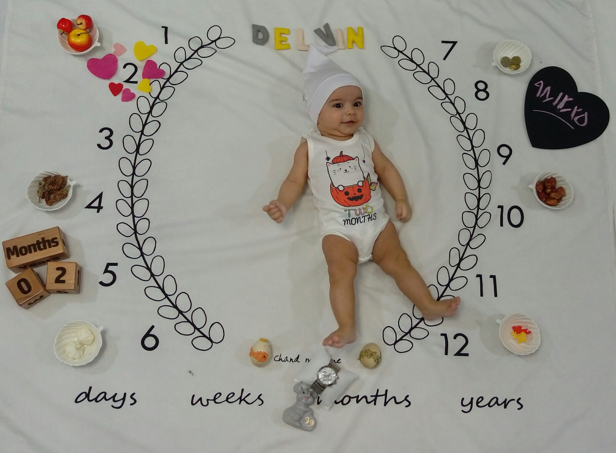 دو ماهگی نوزاد دلوین حبیبی