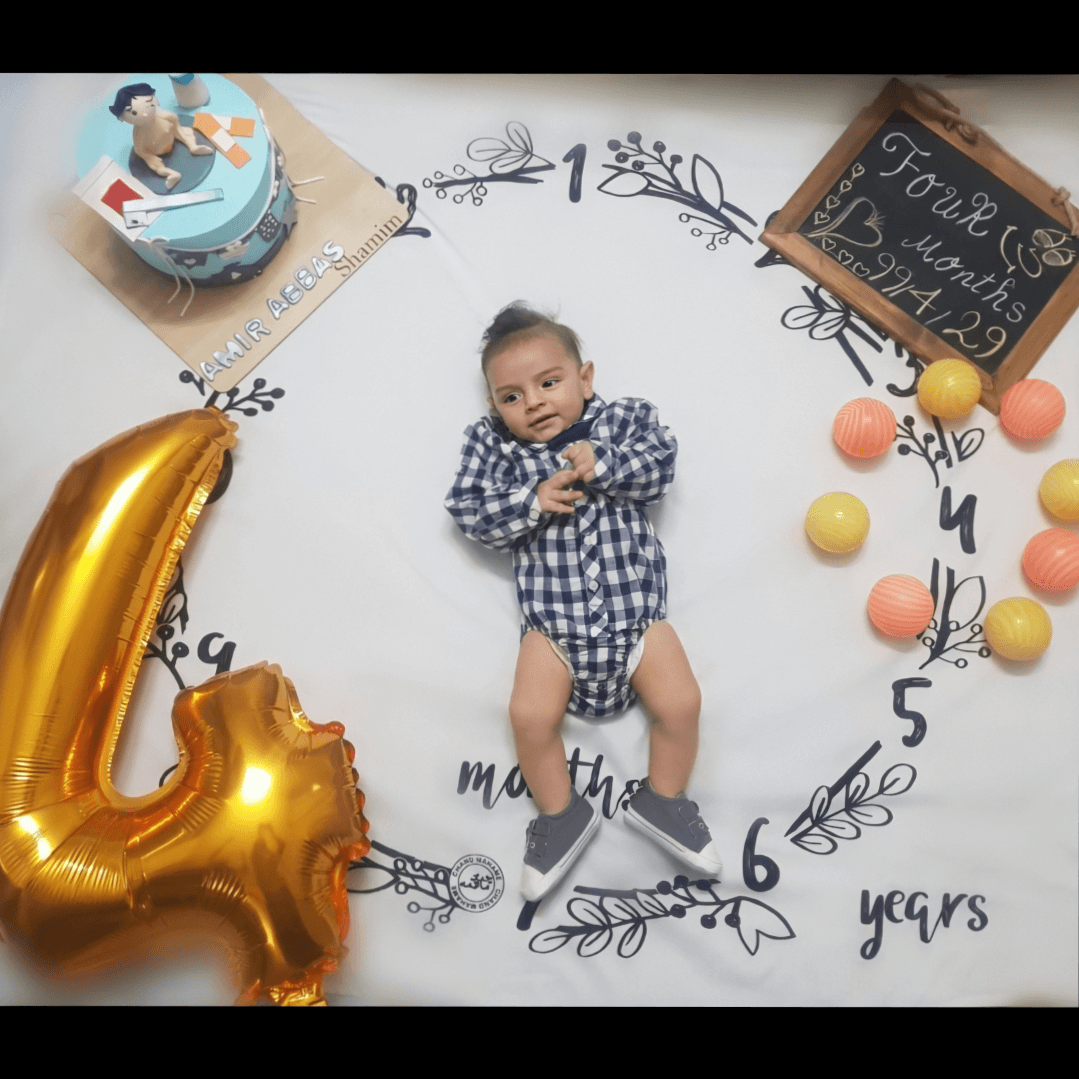 چهار ماهگی نوزاد امیر عباس دهقانی