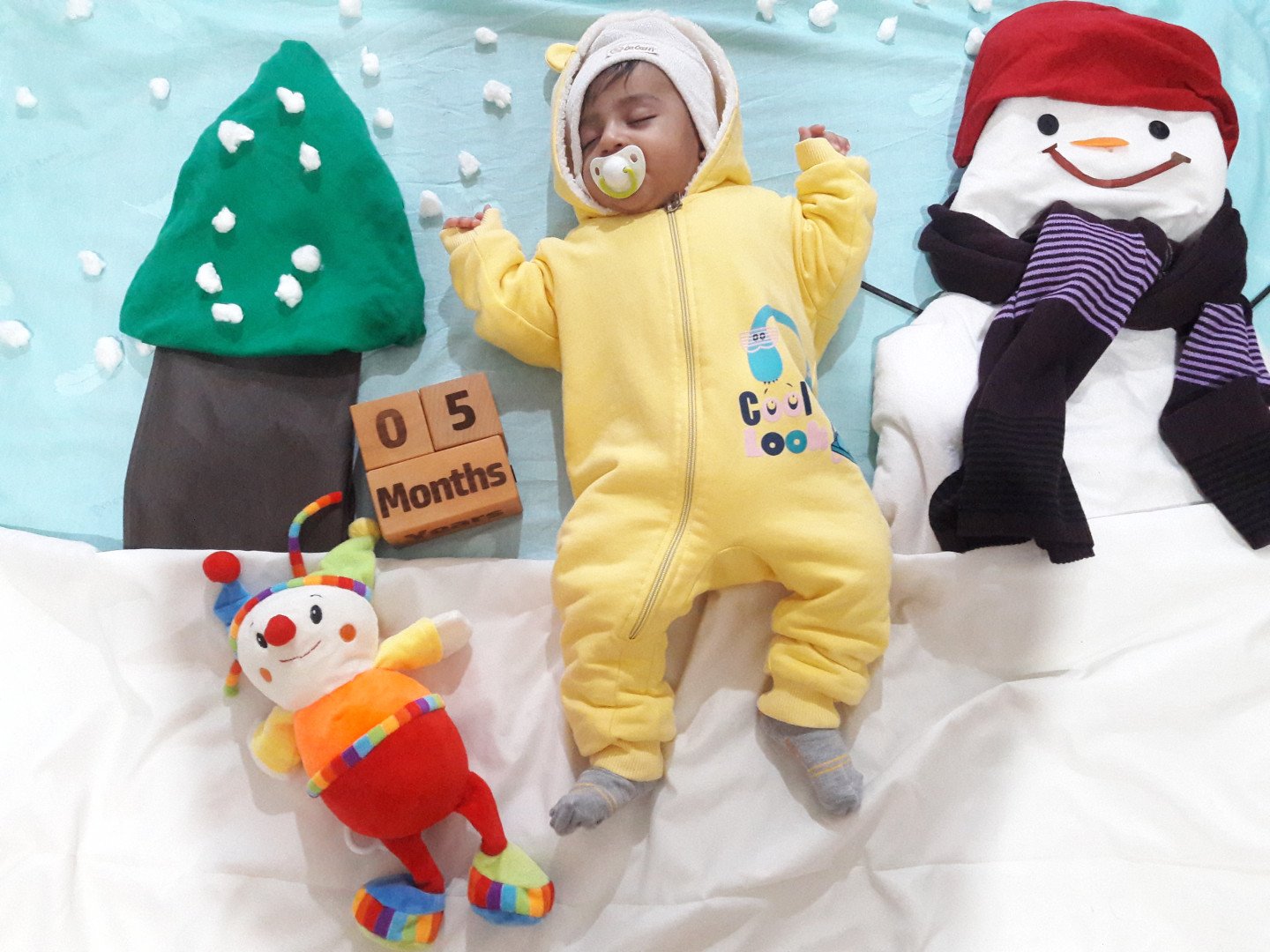 تم عکس زمستانی نوزاد رایان خوش سیرت