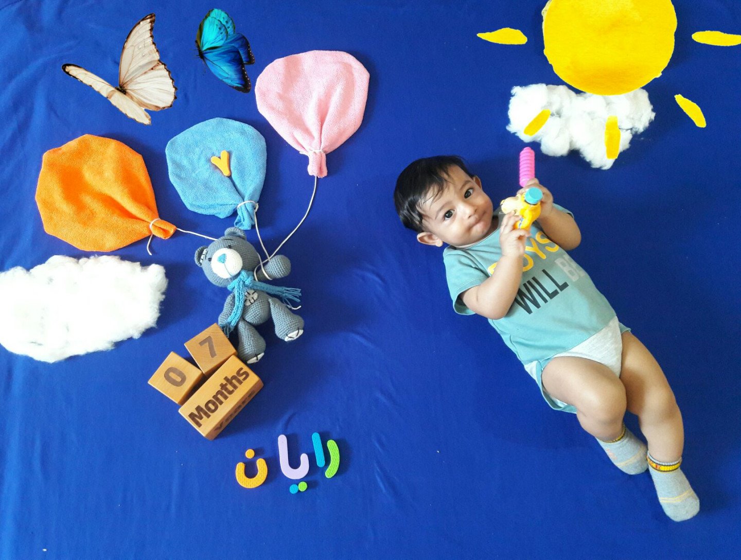 هفت ماهگی نوزاد رایان خوش سیرت