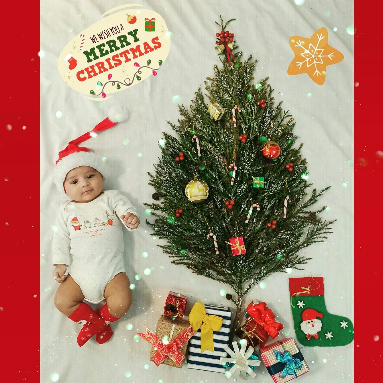 تم عکس زمستانی نوزاد رادین گلشن پور