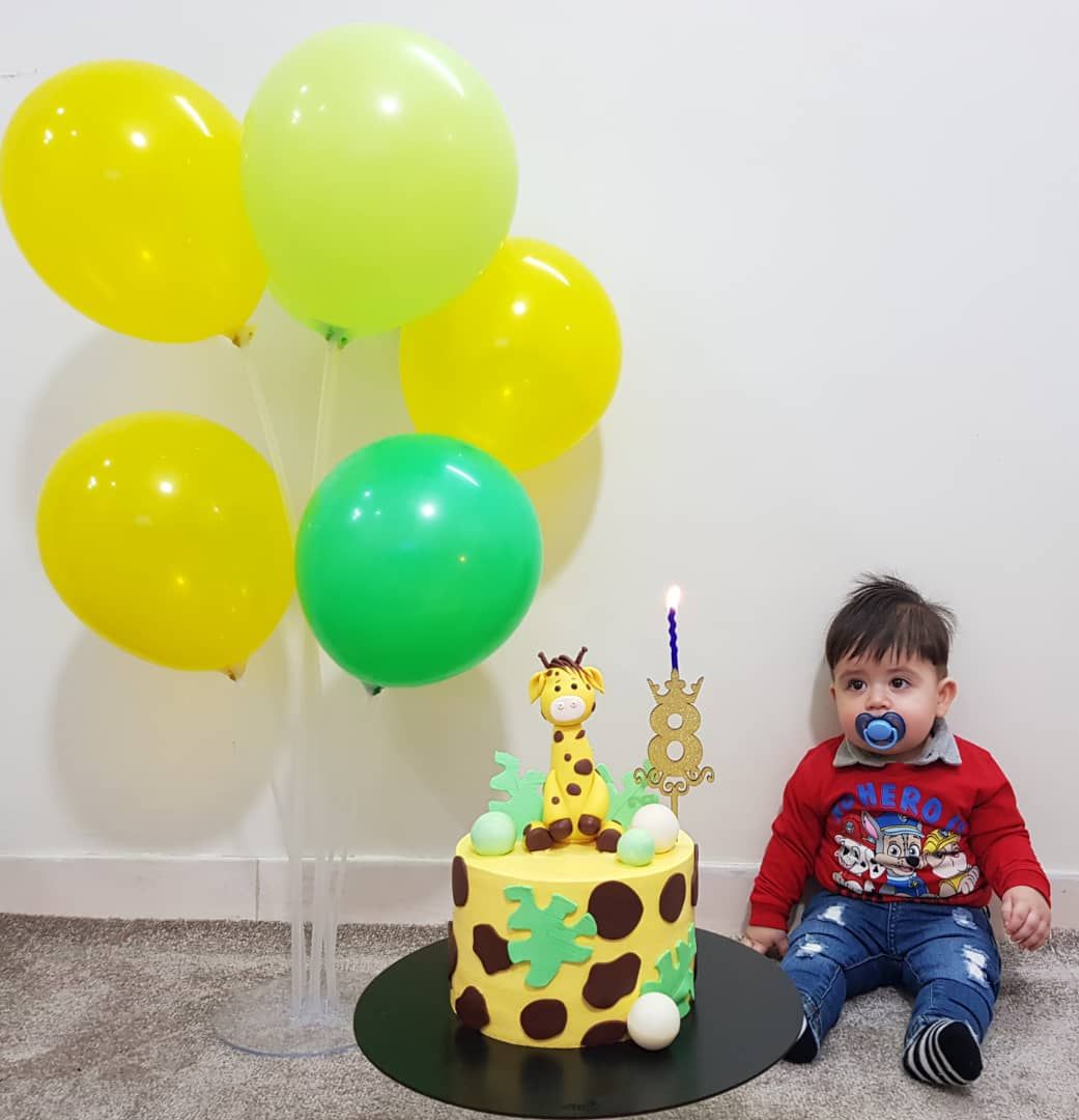 تم عکس زمستانی نوزاد رهام وثوقی