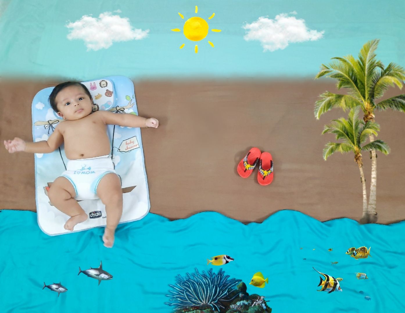 تم عکس تابستانی کودک سید ماهان موسوی