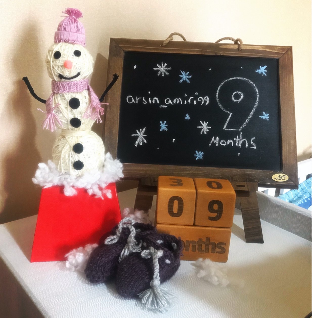 تم عکس زمستانی نوزاد آرسين اميرى