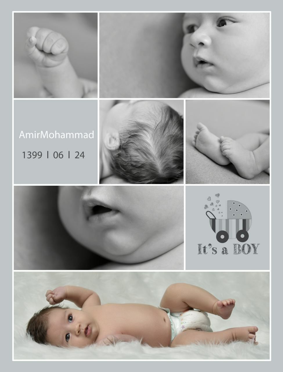 اولین خنده نوزاد امیر محمد فرهادی