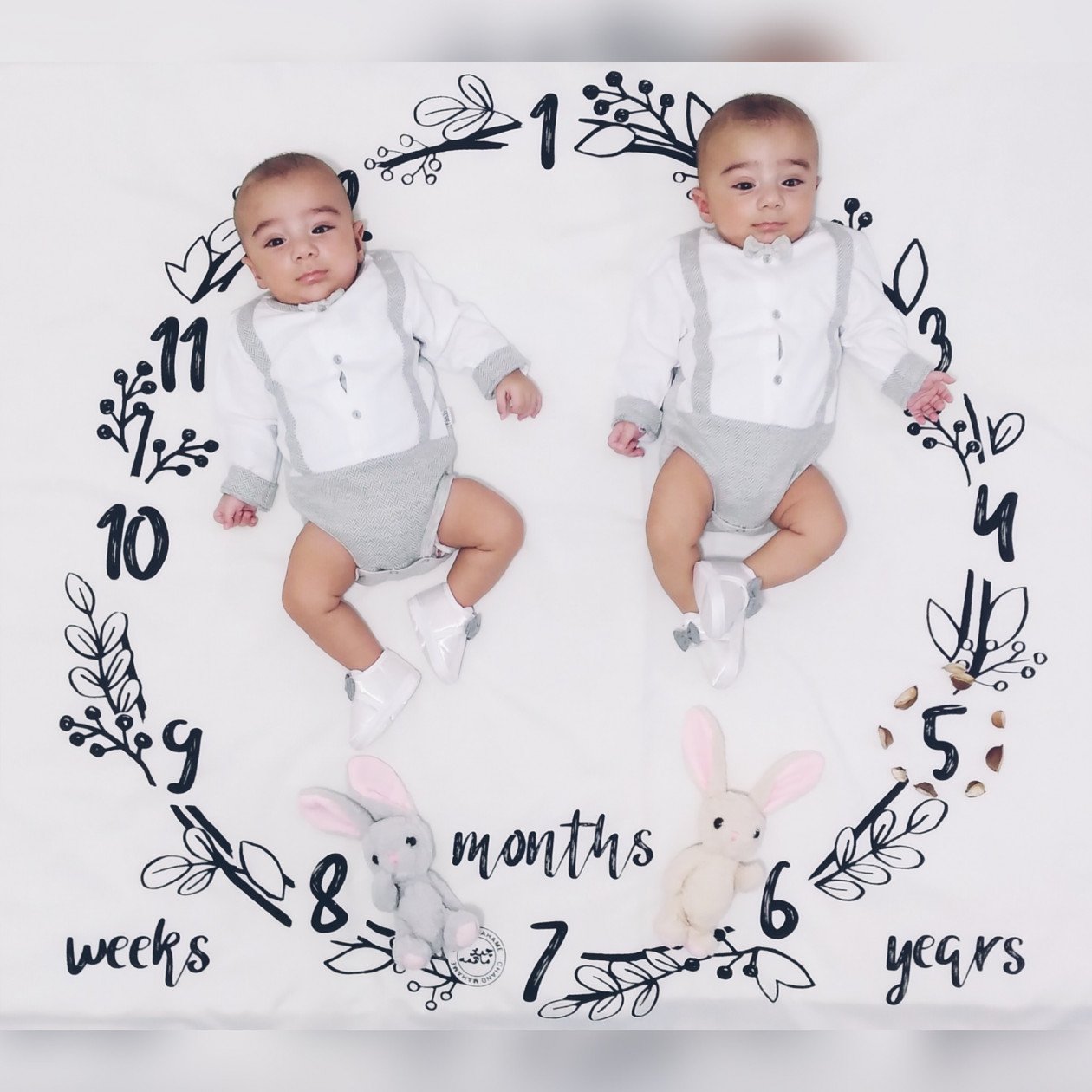 عکس نوزادان دوقلو سام و ساميار حاجي علياني