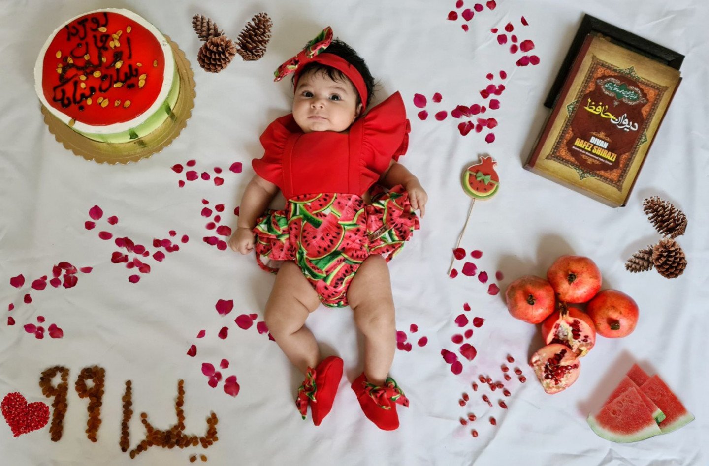 سه ماهگی نوزاد روژدا گودرزی