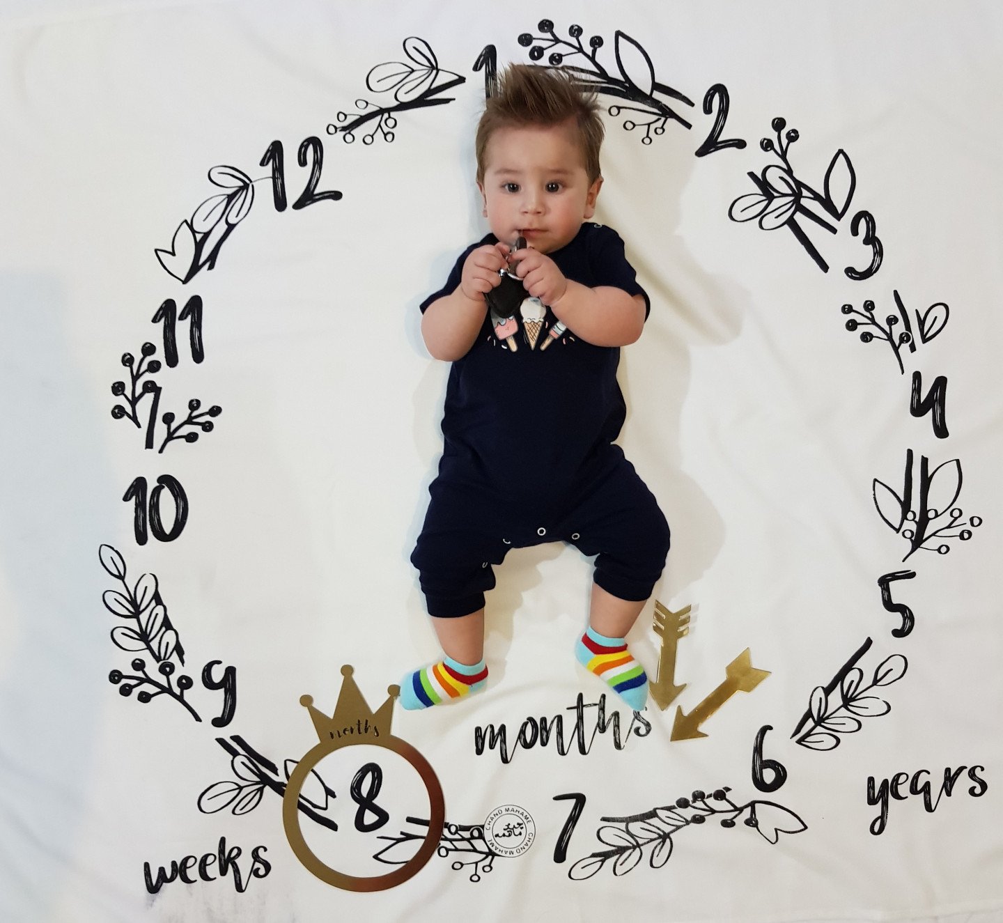 هشت ماهگی نوزاد arsam