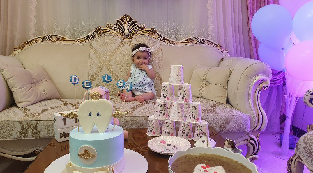 جشن دندونی نوزاد دلسا ذنونی واحد