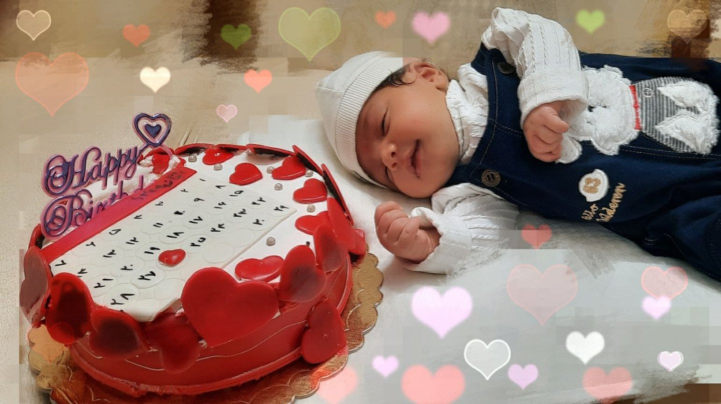 دو ماهگی نوزاد ماهور خانمحمدی