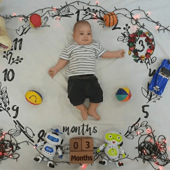 تم عکس زمستانی نوزاد سبحان آقامحمدی