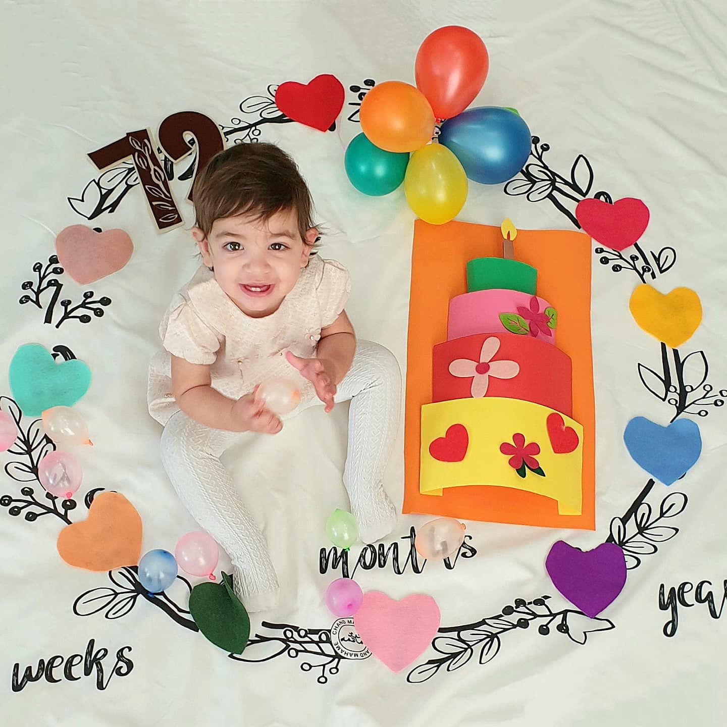 پارچه ماهگرد طرح حلقه تمشک لاوین سلیمیان