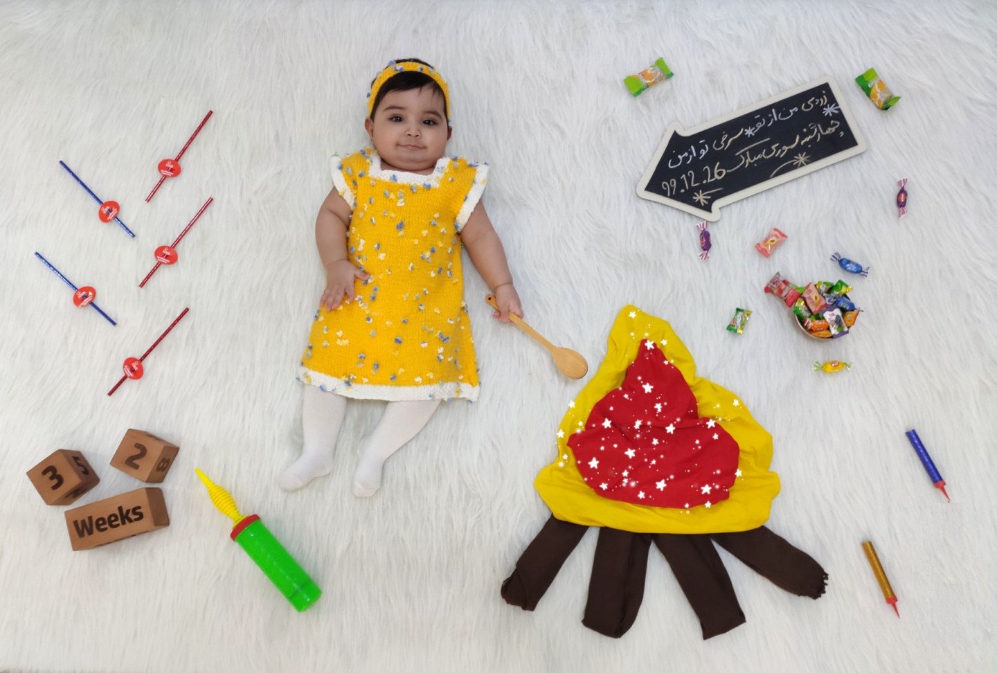 هشت ماهگی نوزاد ترنم توکلی