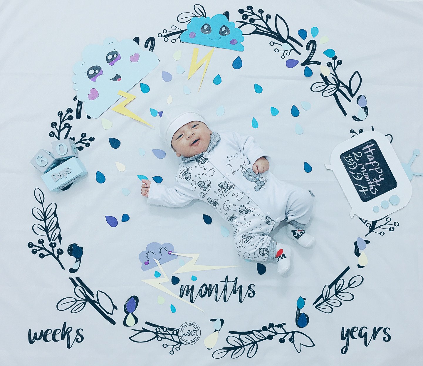 دو ماهگی نوزاد محمدماهان محمدی