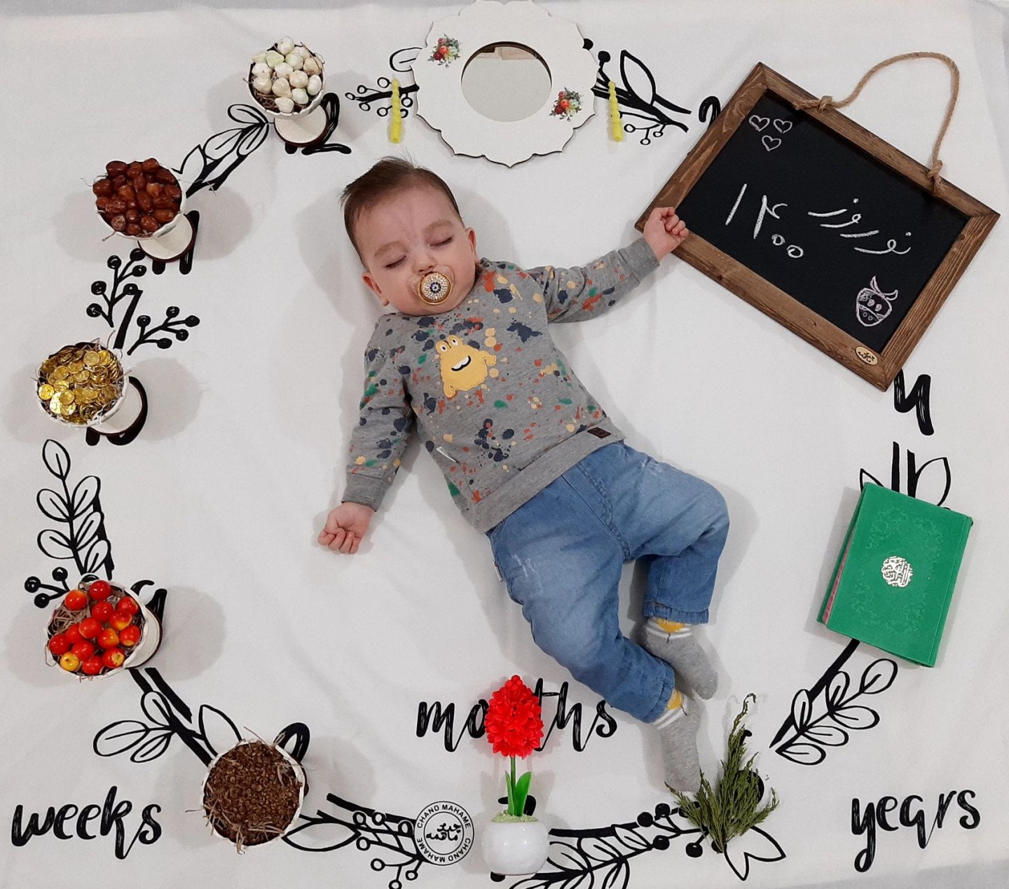 تم عکس بهاری کودک محمد مرصاد بیات