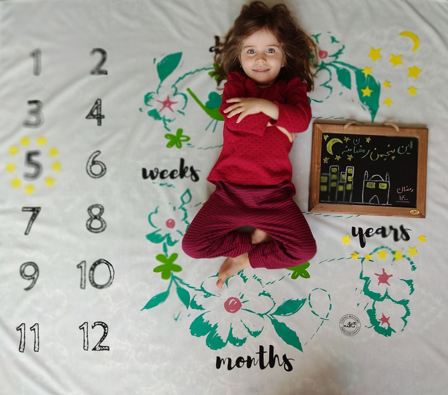 پارچه ماهگرد طرح ونوس رنگی ماهان بایرام زاده