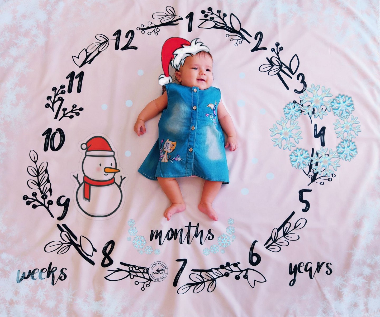 تم عکس زمستانی نوزاد Elina