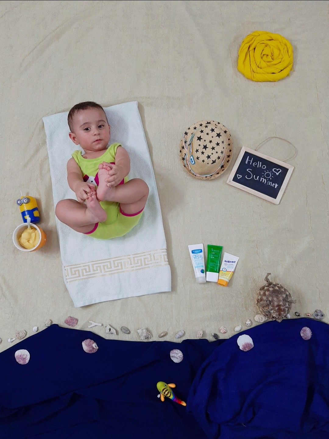 تم عکس تابستانی کودک امیرحسین ملازم