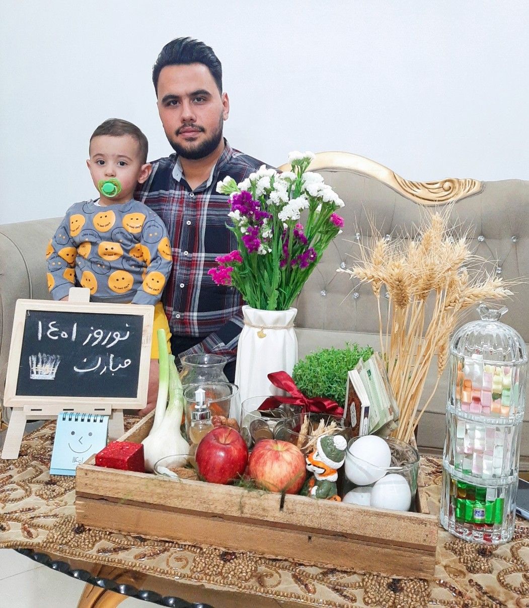 تم عکس بهاری کودک امیرحسین ملازم