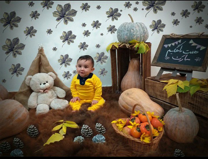 تم عکس پاییزی نوزاد پارسا