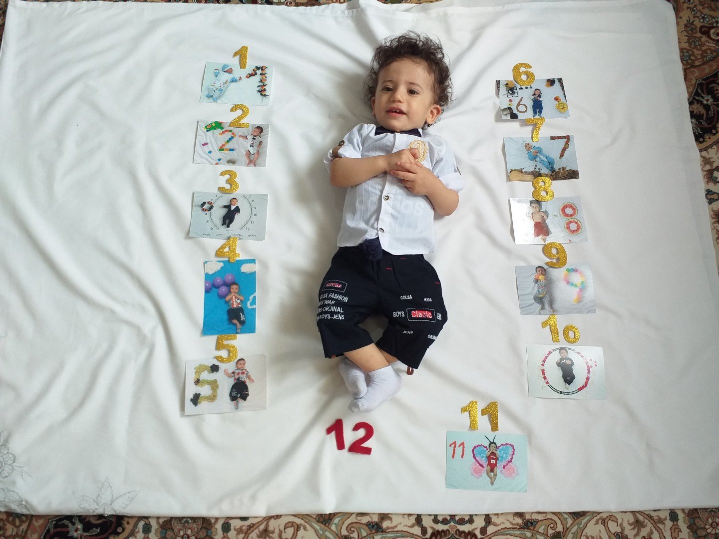 دوازده ماهگی نوزاد محمد حسن فرجی